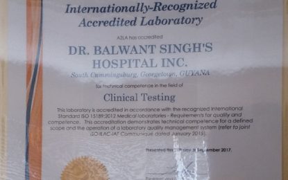 Local medical facility gets international accreditation