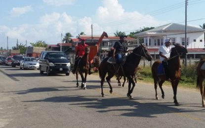 Horses lead funeral procession of Berbice teen killed in hit-and-run