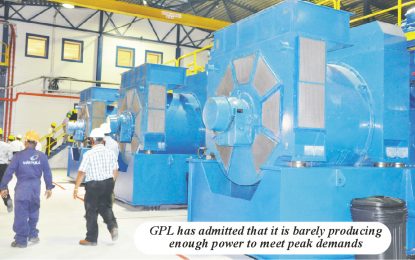 GPL has insufficient reserve capacity to cater for outages
