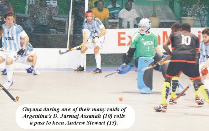 Pan Am  Indoor  Hockey Cups… Argentina defeat Guyana to  secure place in men’s final