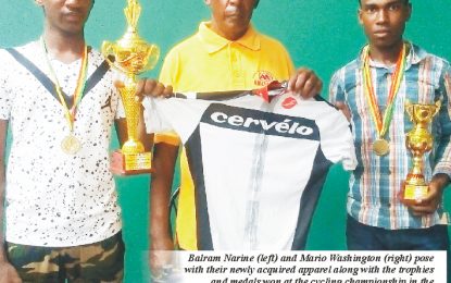Overseas-based Guyanese assists young Guyanese cyclists