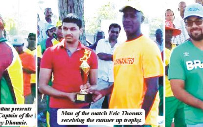 Florida Guyana Hope Foundation defeats  Corriverton United by three runs in thriller