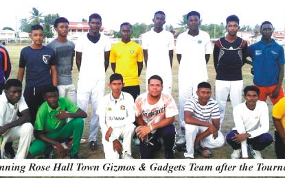 Tamarind Root Cricket Club 5/5 Tournament… Rose Hall Town Gizmos & Gadgets U-21 clinch Title