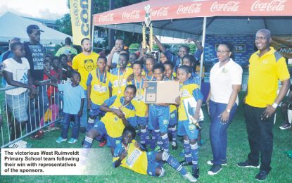 Daniels helmet-trick hands West Ruimveldt  Courts/Banks DIH Pee Wee  Football title