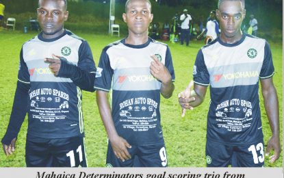 Turbo Knockout Football Tourney… Mahaica Determinators and Camptown  secure last two quarterfinal spots