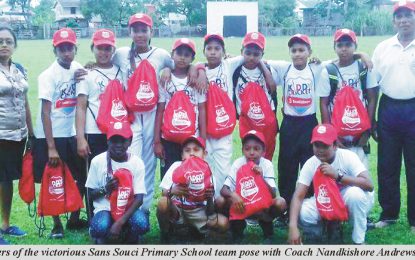 Sans Souci Primary claim Wakenaam  zone Scotiabank Kiddy cricket