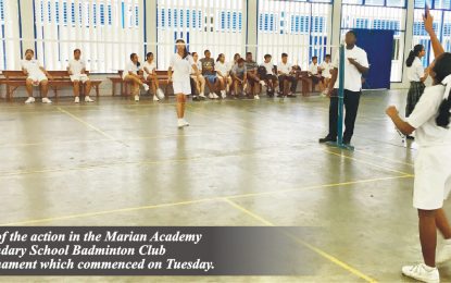 Marian Academy Badminton  tournament underway