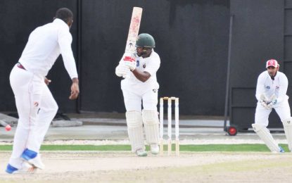 Regional 4-Day Championship…Johnson (106*), Tagenarine (84) share century stand; Jaguars’ take 1st day honours