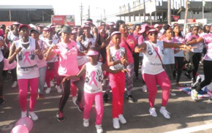 Women on the Move Stage 17th Cancer Awareness Walk