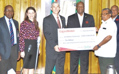 ExxonMobil donates $10M to Guyana’s Hurricane relief efforts