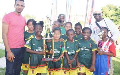 Smalta/MOPH u-12 Girls’ pee wee …MVP Fayon Harry fires South Ruimveldt to championship