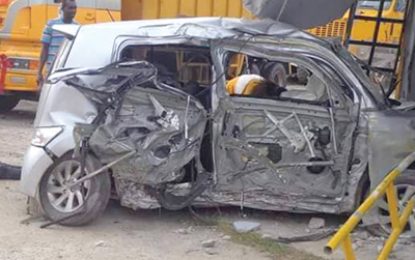 Driver dead, friend critical after crashing into post, fence