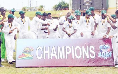 CWI Digicel Regional 4-Day C/Ships…Jaguars join B’dos & Jamaica as only teams with 4 successive titles