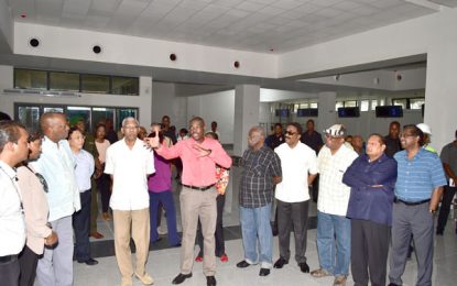 President, ministers tour Timehri airport project