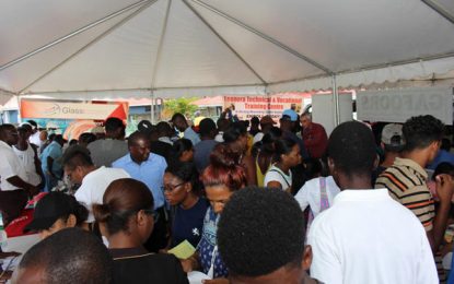 Scores turn up for job fair at WCD
