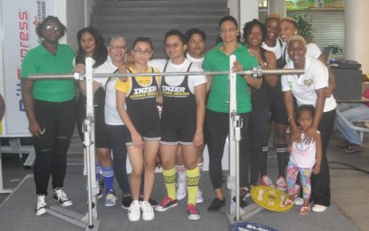 GAPLF’s Women celebrates International Women’s day-Hold Powerlifting exhibition yesterday
