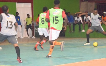 Corona Futsal tournament …Sizzling Quarter-final action tonight at the Gymnasium