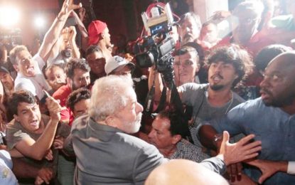 Former Pres. Lula surrenders to police , begins  12-year prison