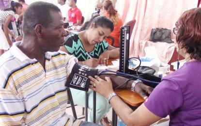 High blood pressure, diabetes top conditions seen at medical outreach