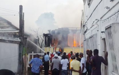 Fire destroys two houses in Hadfield St