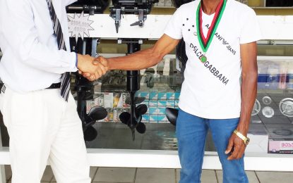 E’bo Business man donates engine to Pomeroon Farmers Association