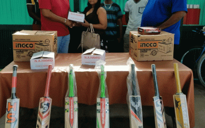 More Berbice Cricket Clubs benefit from $1M Balls Project