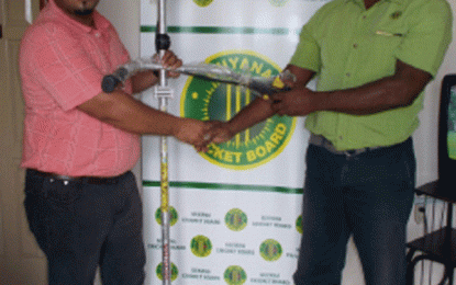 GCB donate brush cutter to LBI Community Centre Cricket Club