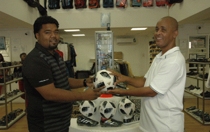 Clarks footwear giant Chetsons on board Guinness CAGE – Donates World Cup replica footballs, cash