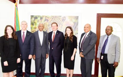 President Granger receives courtesy call from Exxon Mobil’s Senior Vice President