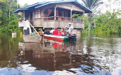 Kwakwani flood waters receding significantly
