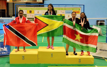 CAREBACO International Under-19 Junior Championships 2018… Priyanna Ramdhani captured both Singles and Doubles crowns