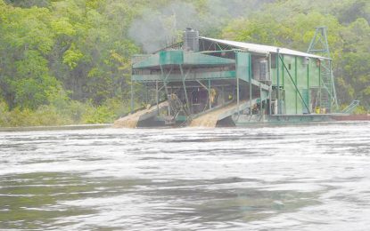 EPA steps in as gold mining halted in Demerara River