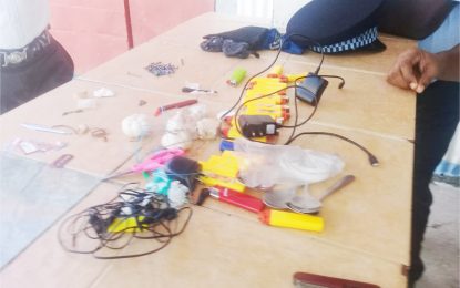 Condoms, garlic, phones seized in New Amsterdam prison