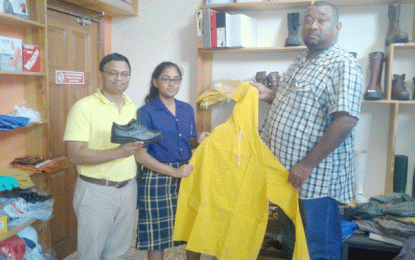 The Hardware Depot donates Raincoats to BCB