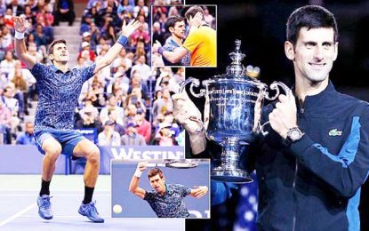 Djokovic beats del Potro to win his 3rd US Open