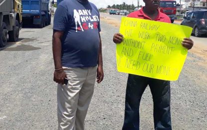East Coast four-lane expansion…Chinese contractor sacks truckers who protest delay in payments