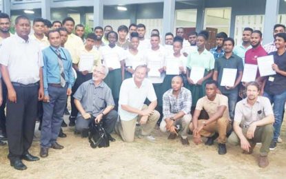 Oil company trains 32 young Berbicians to conduct Geochemical surveys