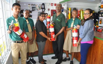 Industrial Safety Supply Inc. donates Fire Extinguishers to St. John’s College