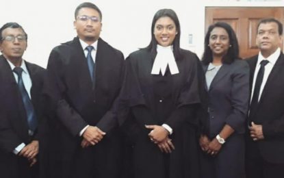 Krystal Sukra admitted to the Guyana Bar
