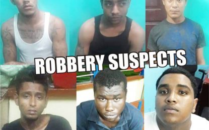 Six held, firearms and loot recovered from Parika robbery