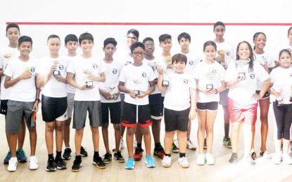 Farfan & Mendes Junior Skill Level Squash tournament…Shomari Wiltshire crowned king