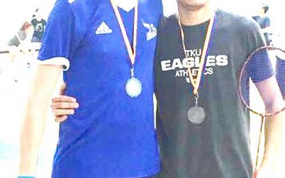 The King’s University OPEN DOUBLES Badminton Tournament  Narayan Ramdhani wins Silver in Men Doubles action