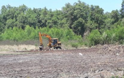 Work begins on Burnham Park Synthetic Track in New Amsterdam Berbice