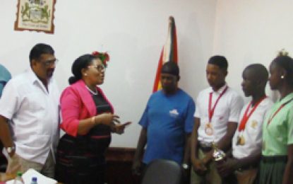 Champion school cyclists reward by Region 6 Regional Administration