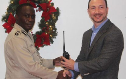 US embassy donates 40 radio sets to police