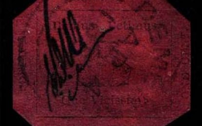 Rarest stamp from Guyana on loan to famous museum