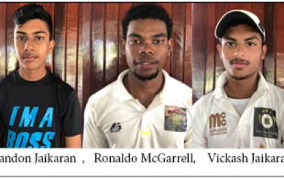 Jaikaran’s XI overcome Persaud’s XI in U19 fixture
