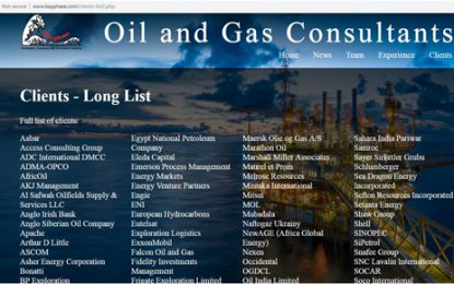 Lone UK bidder for Govt. consultancy works for ExxonMobil, other players -Never gave negative report on its clients
