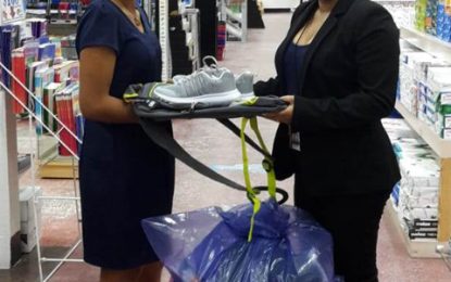 Stephens to attend Cummings Lodge Secondary, gets donation from Giftland Mall