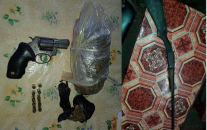 Unlicensed revolver, shotgun seized from miner, shopkeeper